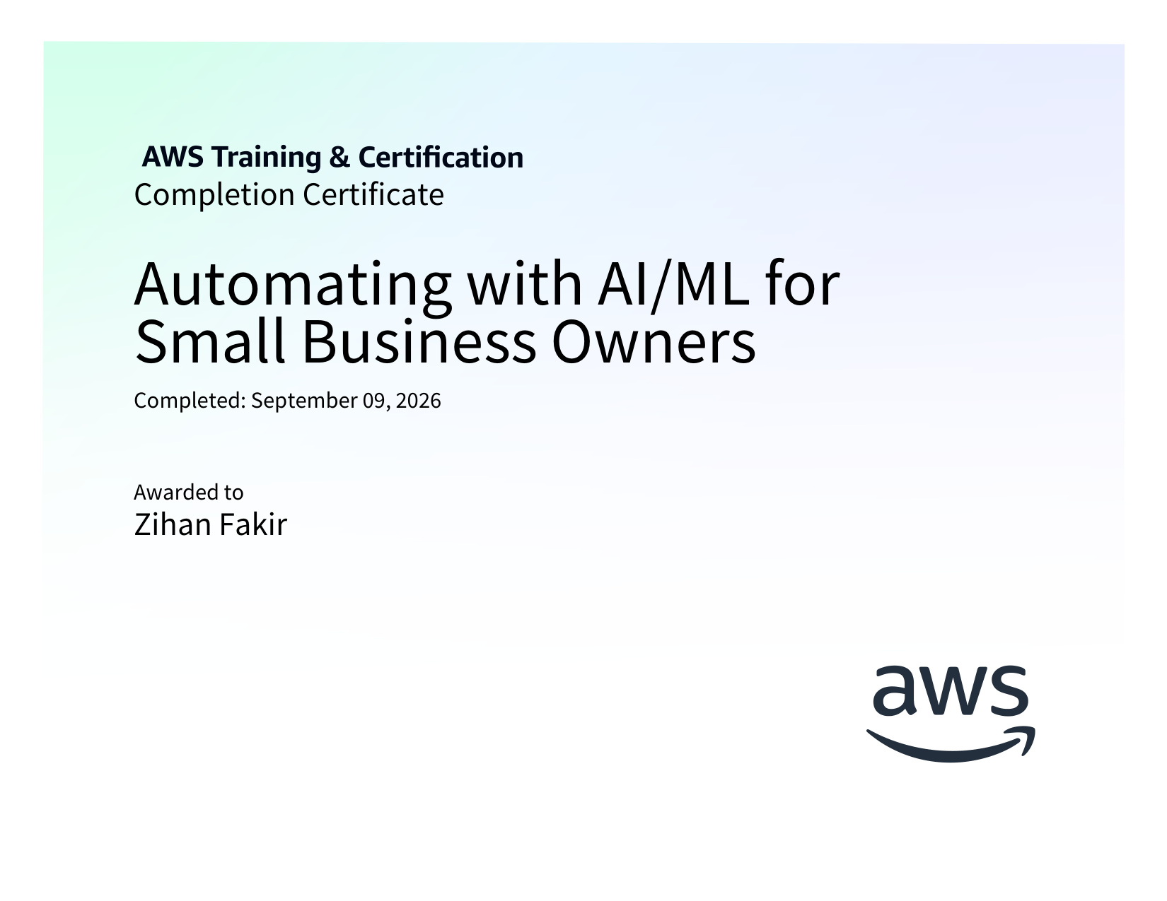 AWS Training and Certification